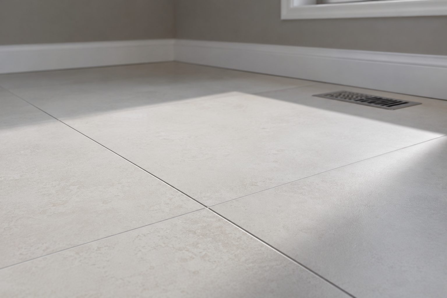 Restored tile and grout lines